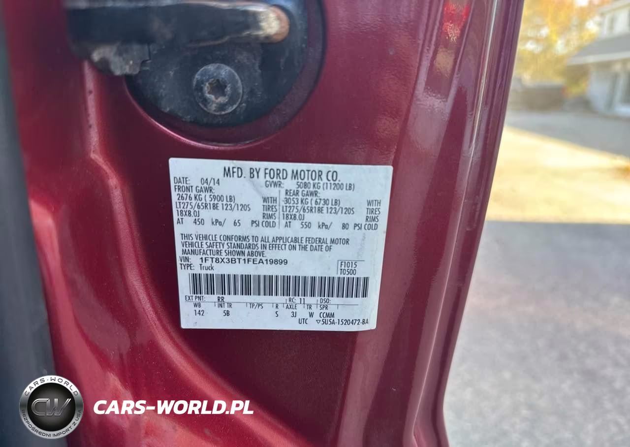 2015 Ford F350 Super Duty VIN:1FT8X3BT1FEA19899 - 10