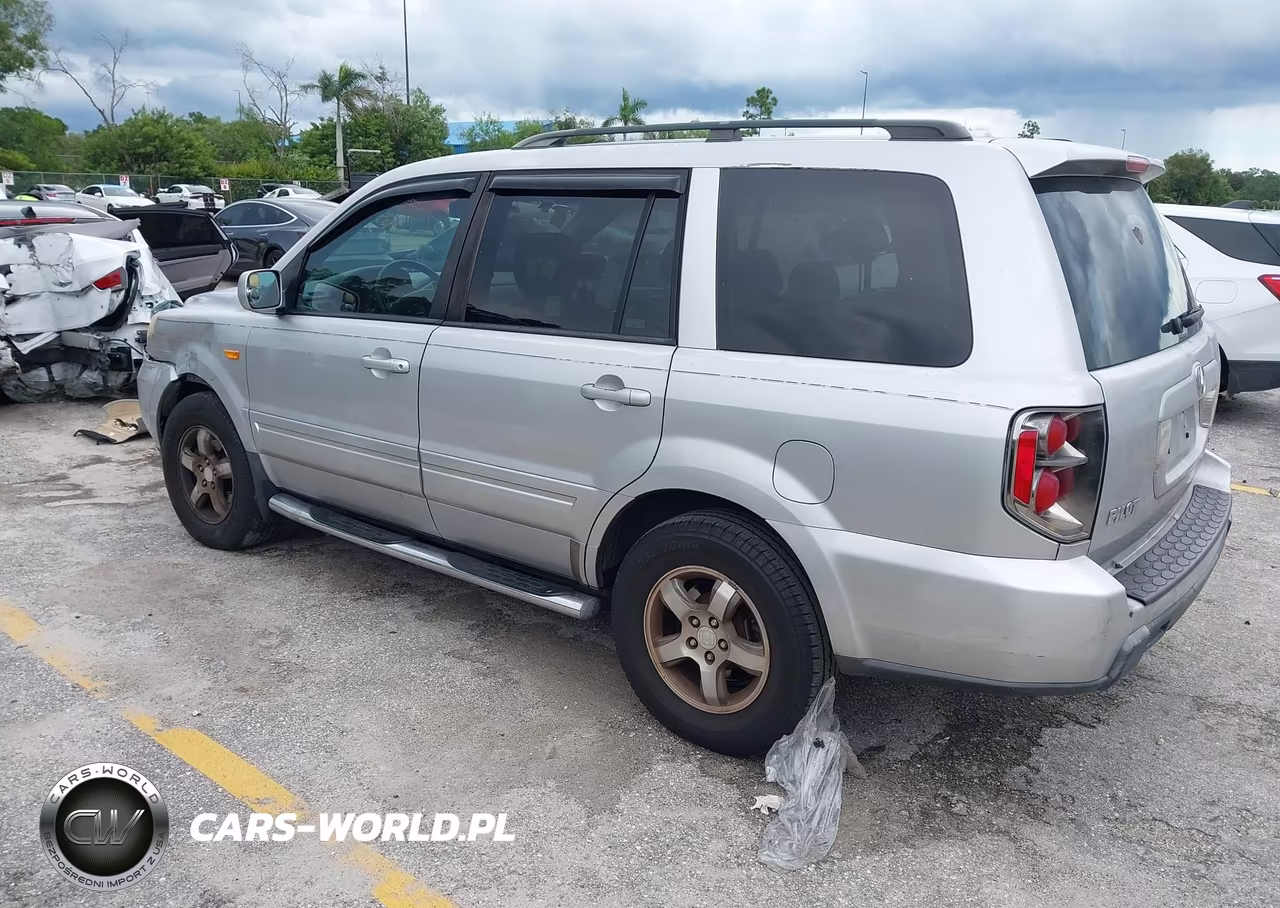 2007 Honda Pilot Ex-L VIN:2HKYF18557H540769 - 3