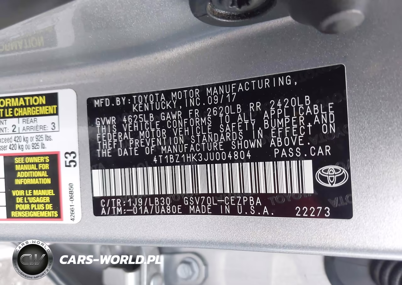 2018 Toyota Camry Xse V6 VIN:4T1BZ1HK3JU004804 - 9
