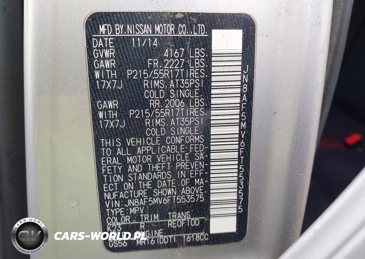 2015 Nissan Juke Sv VIN:JN8AF5MV6FT553575 - 9