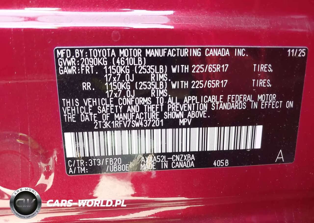 2025 Toyota Rav4 Le VIN:2T3K1RFV7SW437201 - 9