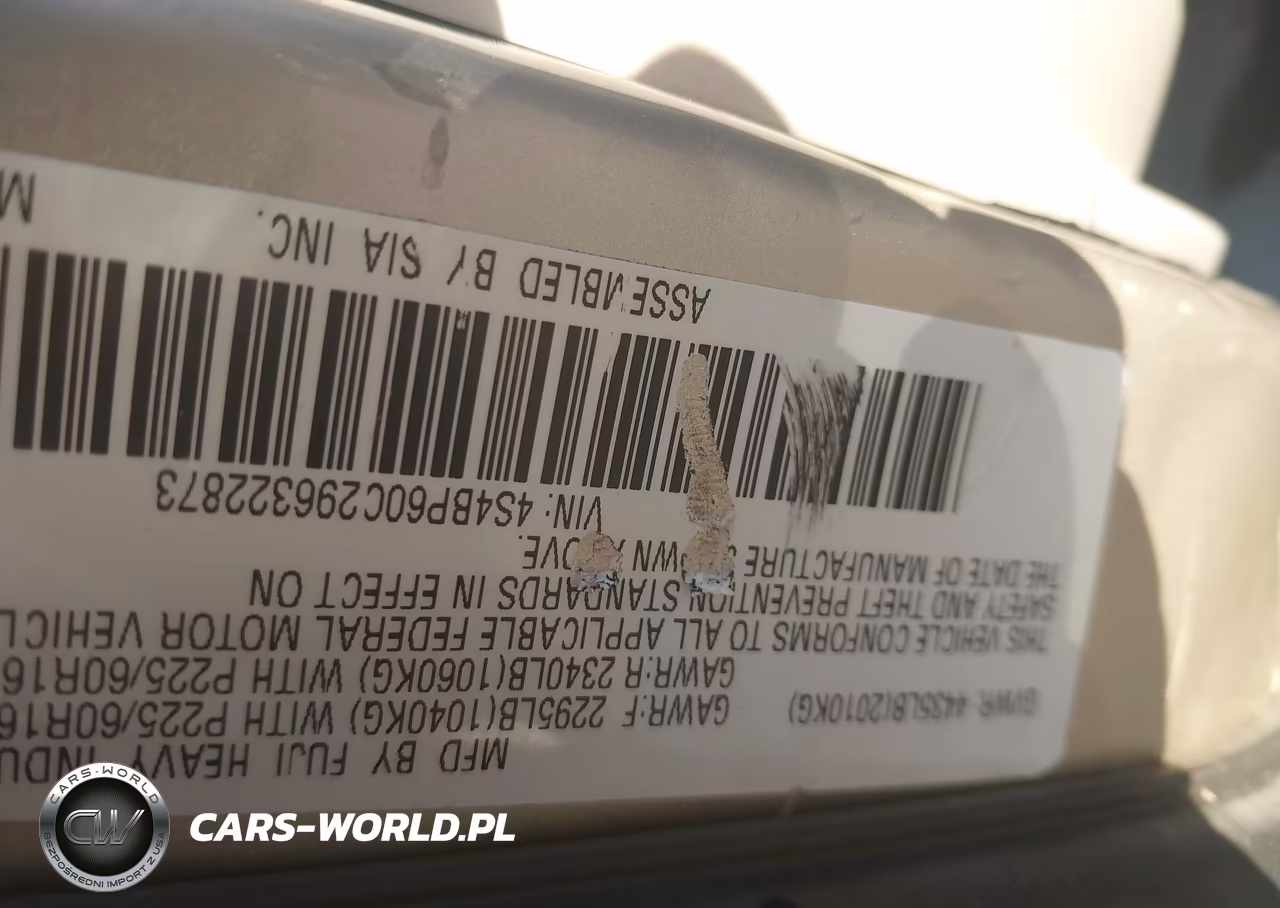 2009 Subaru Outback 2.5I VIN:4S4BP60C296322873 - 9