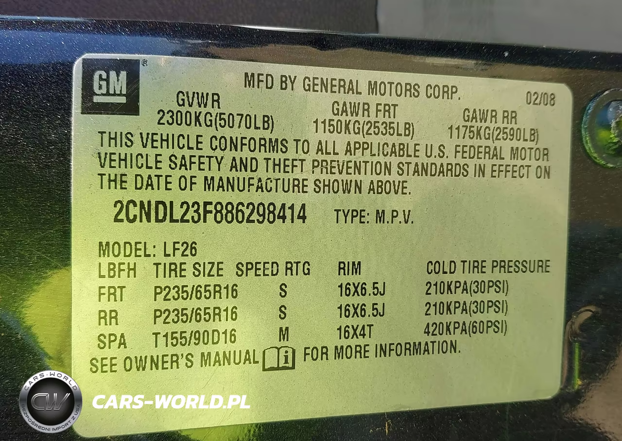 2008 Chevrolet Equinox Ls VIN:2CNDL23F886298414 - 9