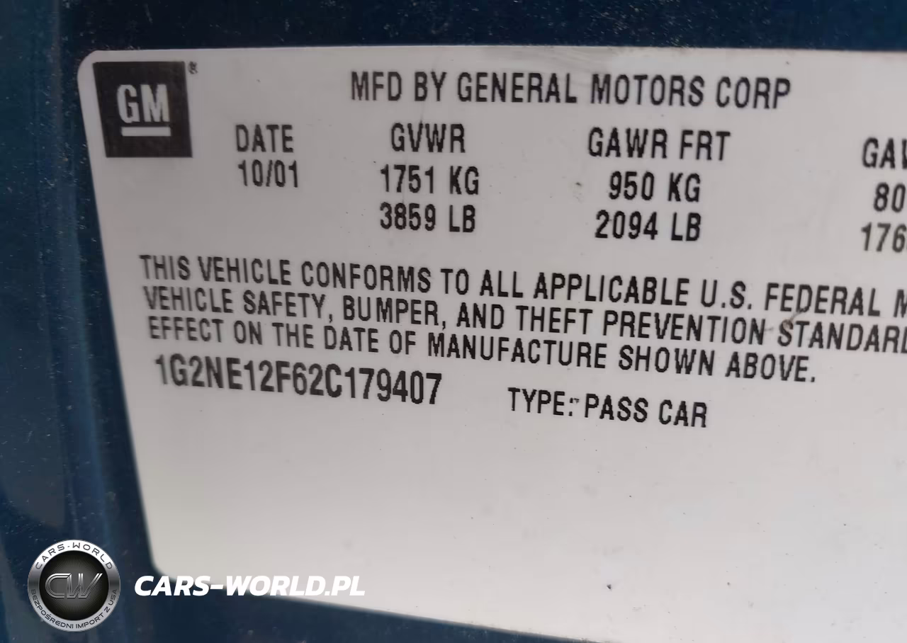 2002 Pontiac Grand Am Se VIN:1G2NE12F62C179407 - 9