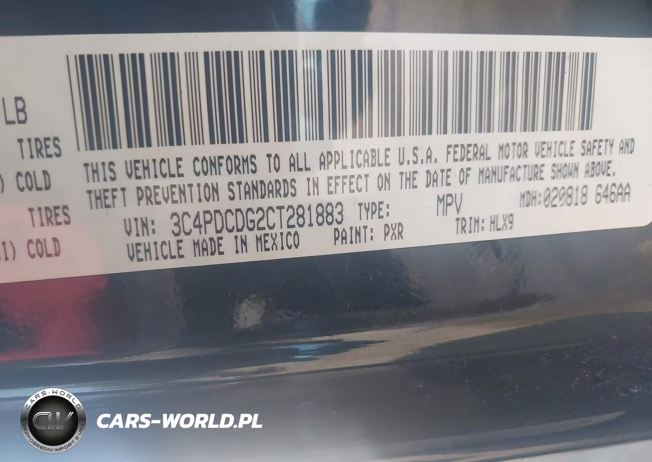 2012 Dodge Journey Crew VIN:3C4PDCDG2CT281883 - 9