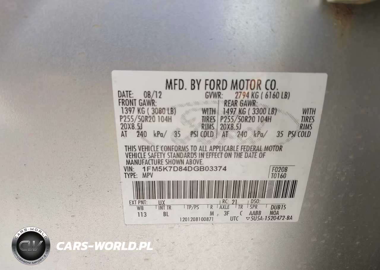 2013 Ford Explorer Xlt VIN:1FM5K7D84DGB03374 - 9