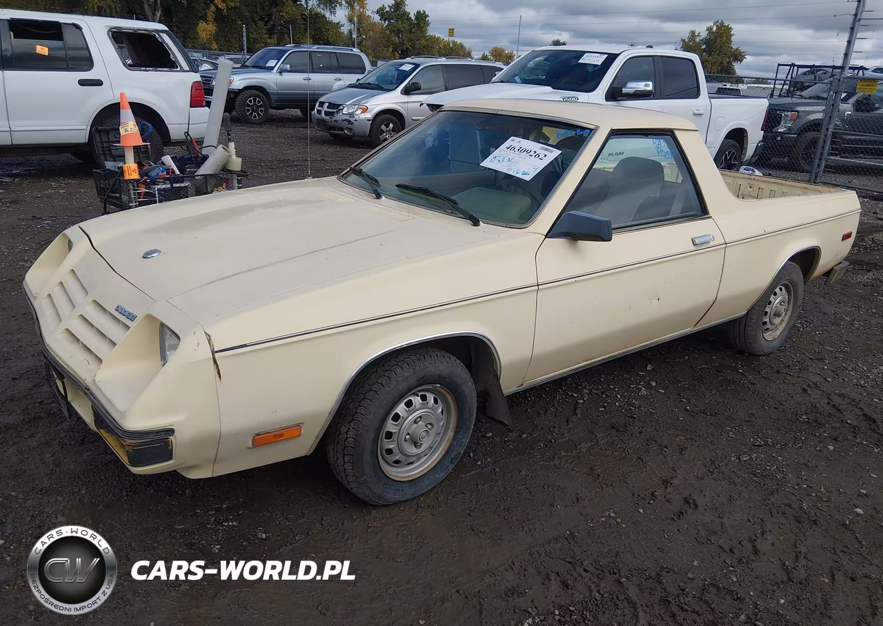 1982 Dodge Rampage VIN:1B7EZ44B8CD216450 - 2