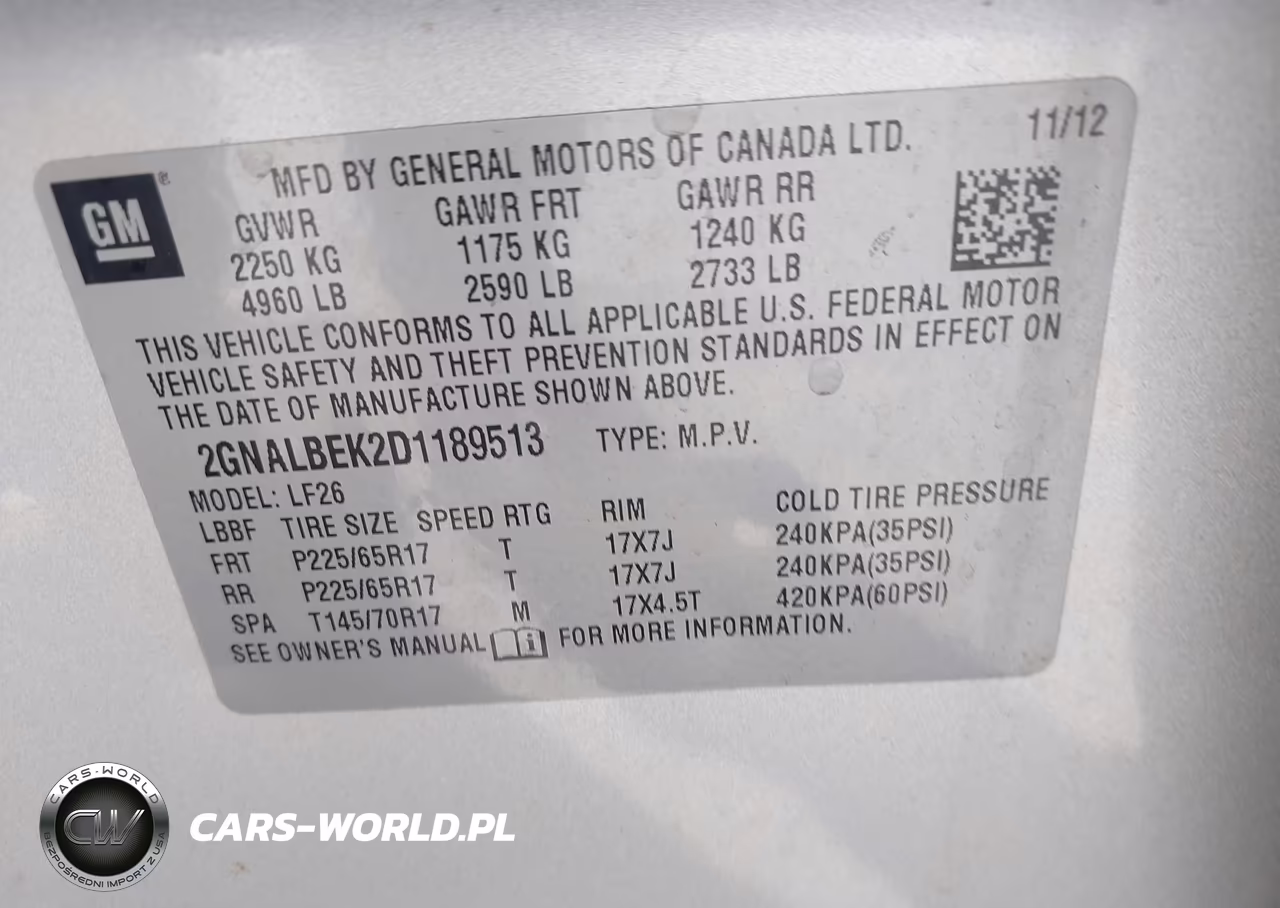 2013 Chevrolet Equinox Ls VIN:2GNALBEK2D1189513 - 9