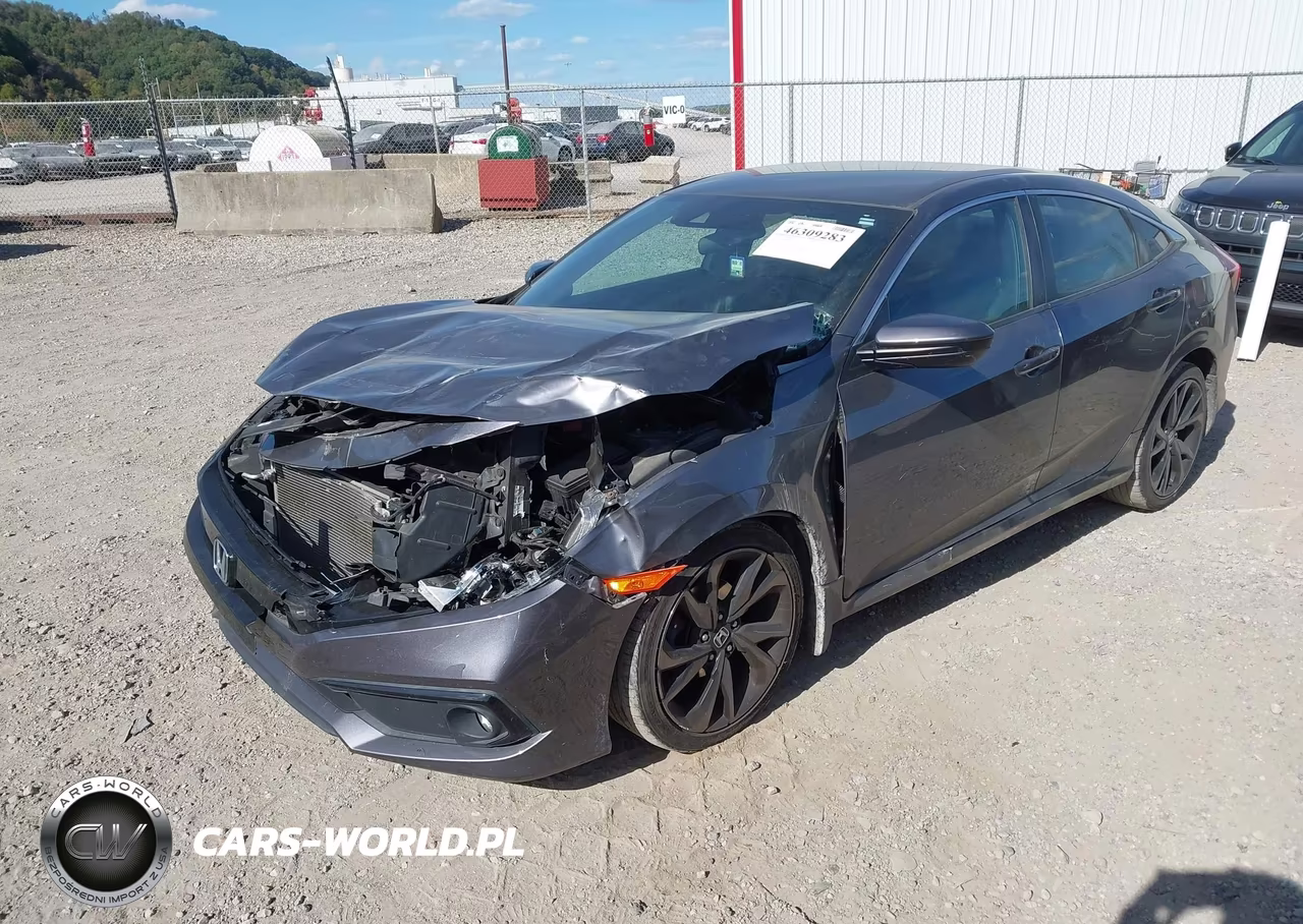 2019 Honda Civic Sport VIN:2HGFC2F8XKH588628 - 2