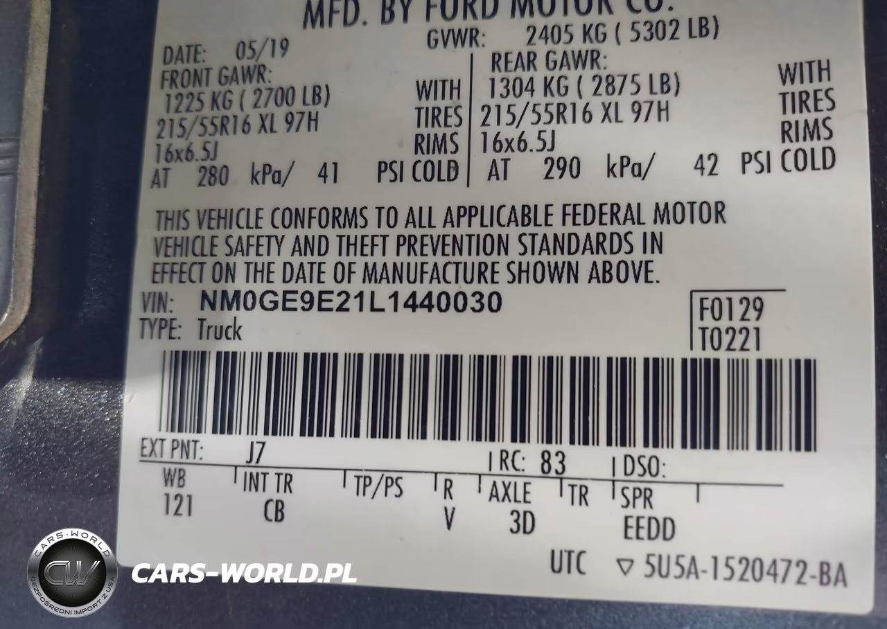 2020 Ford Transit Connect Xl Passenger VIN:NM0GE9E21L1440030 - 9