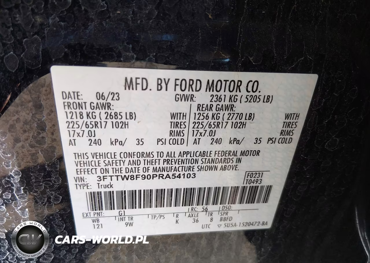 2023 Ford Maverick Xl VIN:3FTTW8F90PRA54103 - 9