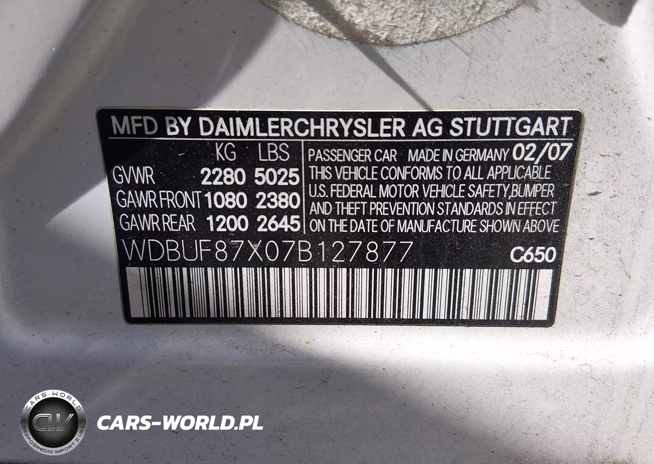 2007 Mercedes-Benz E 350 4Matic VIN:WDBUF87X07B127877 - 9