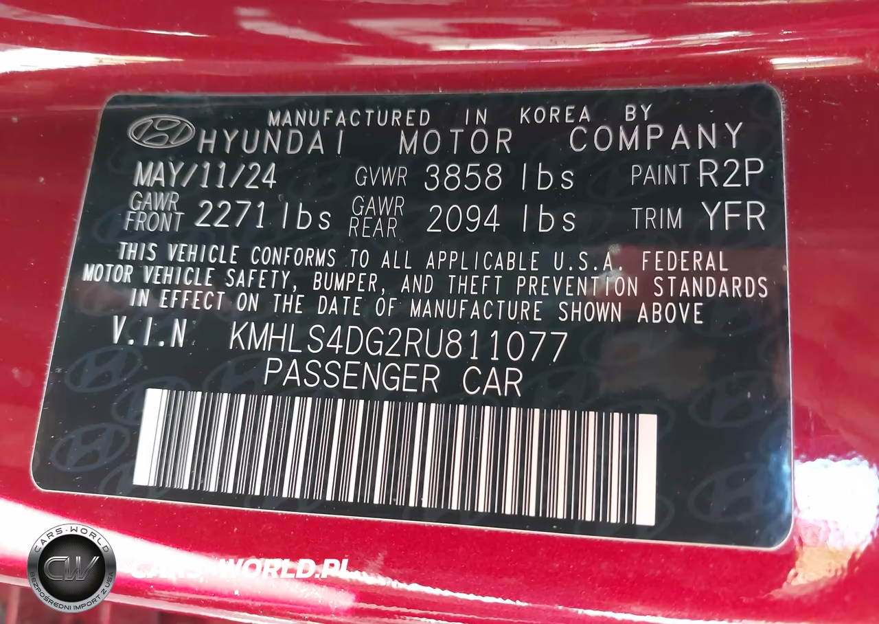 2024 Hyundai Elantra Sel VIN:KMHLS4DG2RU811077 - 9