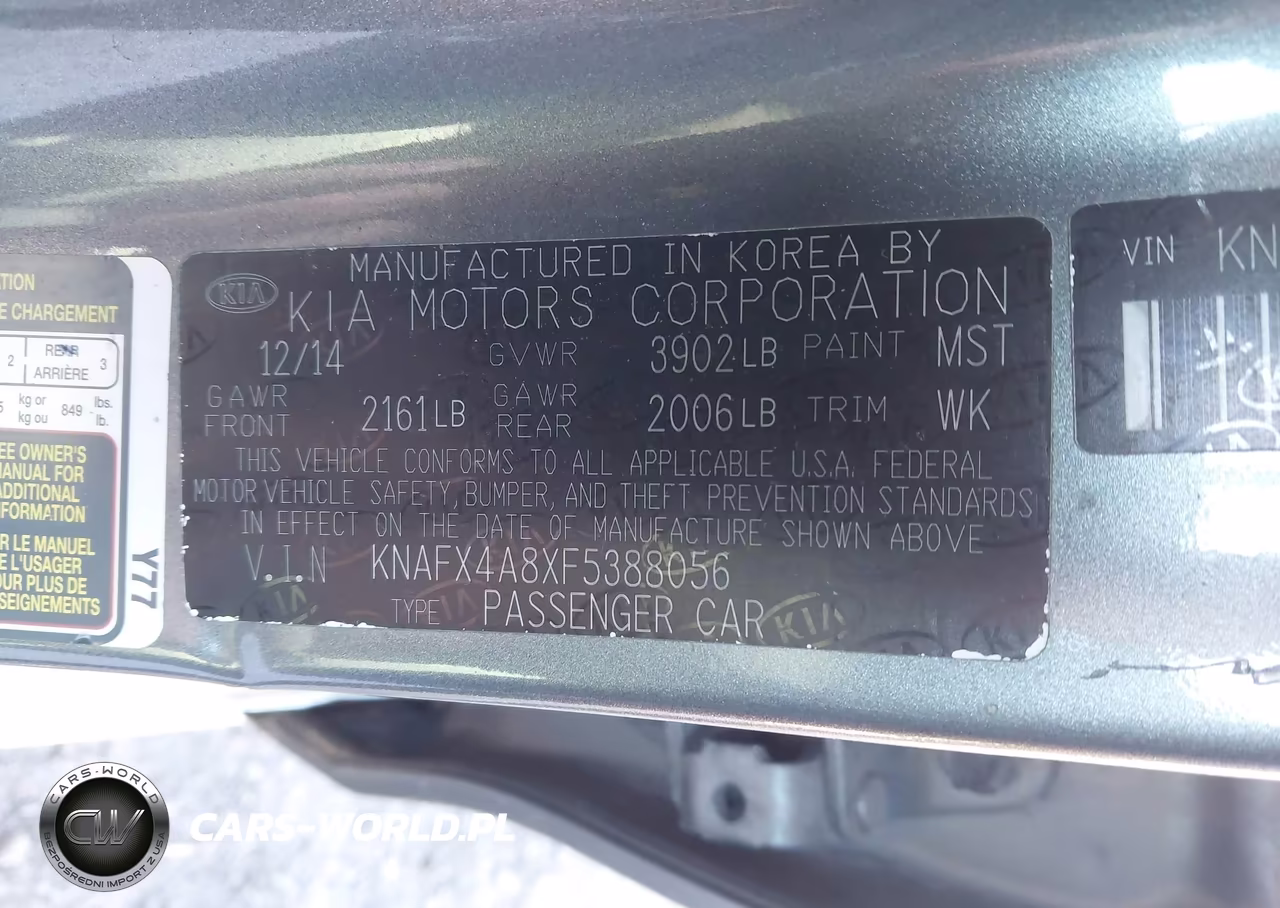 2015 Kia Forte Ex VIN:KNAFX4A8XF5388056 - 9