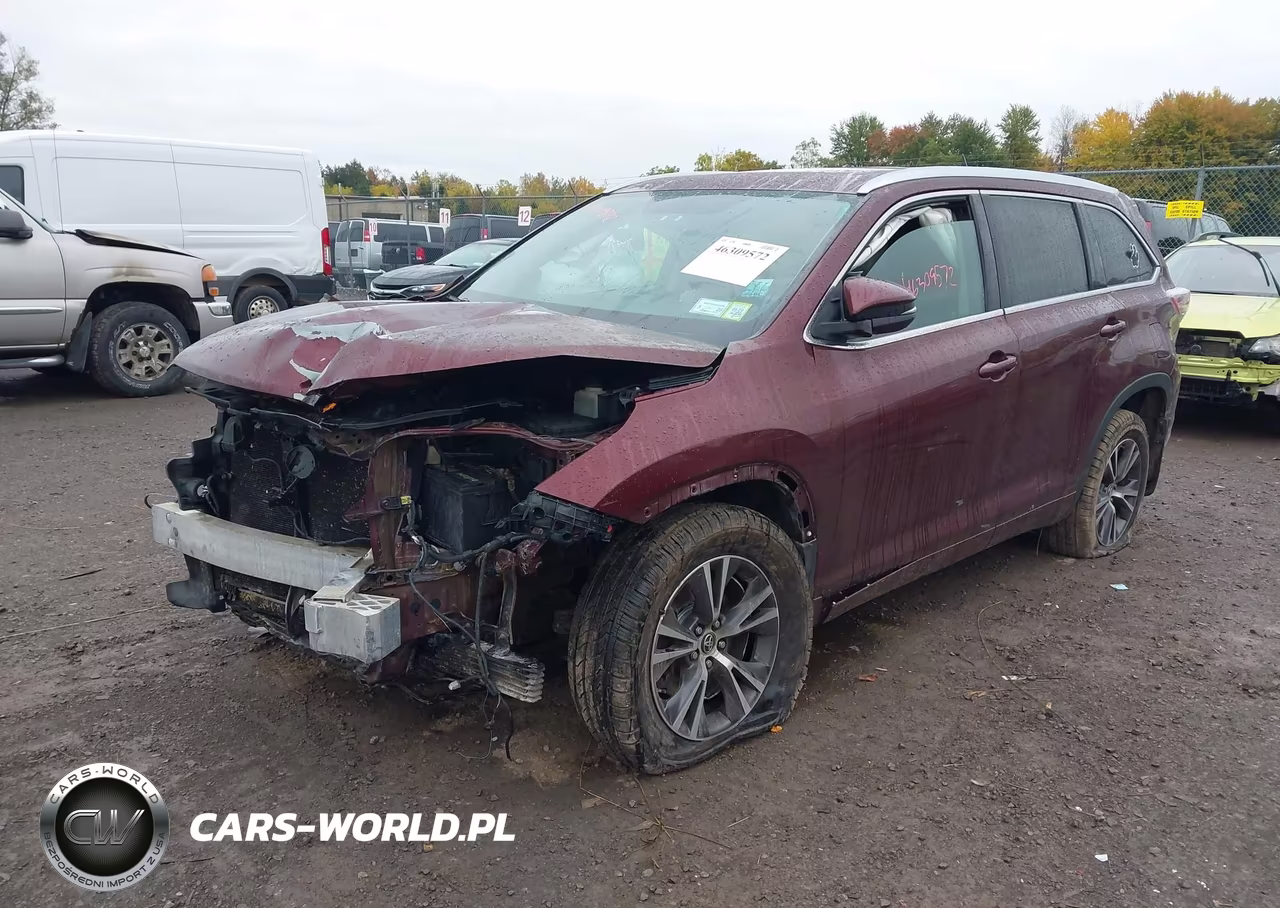 2016 Toyota Highlander Xle V6 VIN:5TDJKRFH0GS276220 - 2