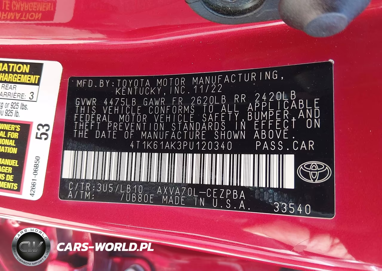 2023 Toyota Camry Xse VIN:4T1K61AK3PU120340 - 9
