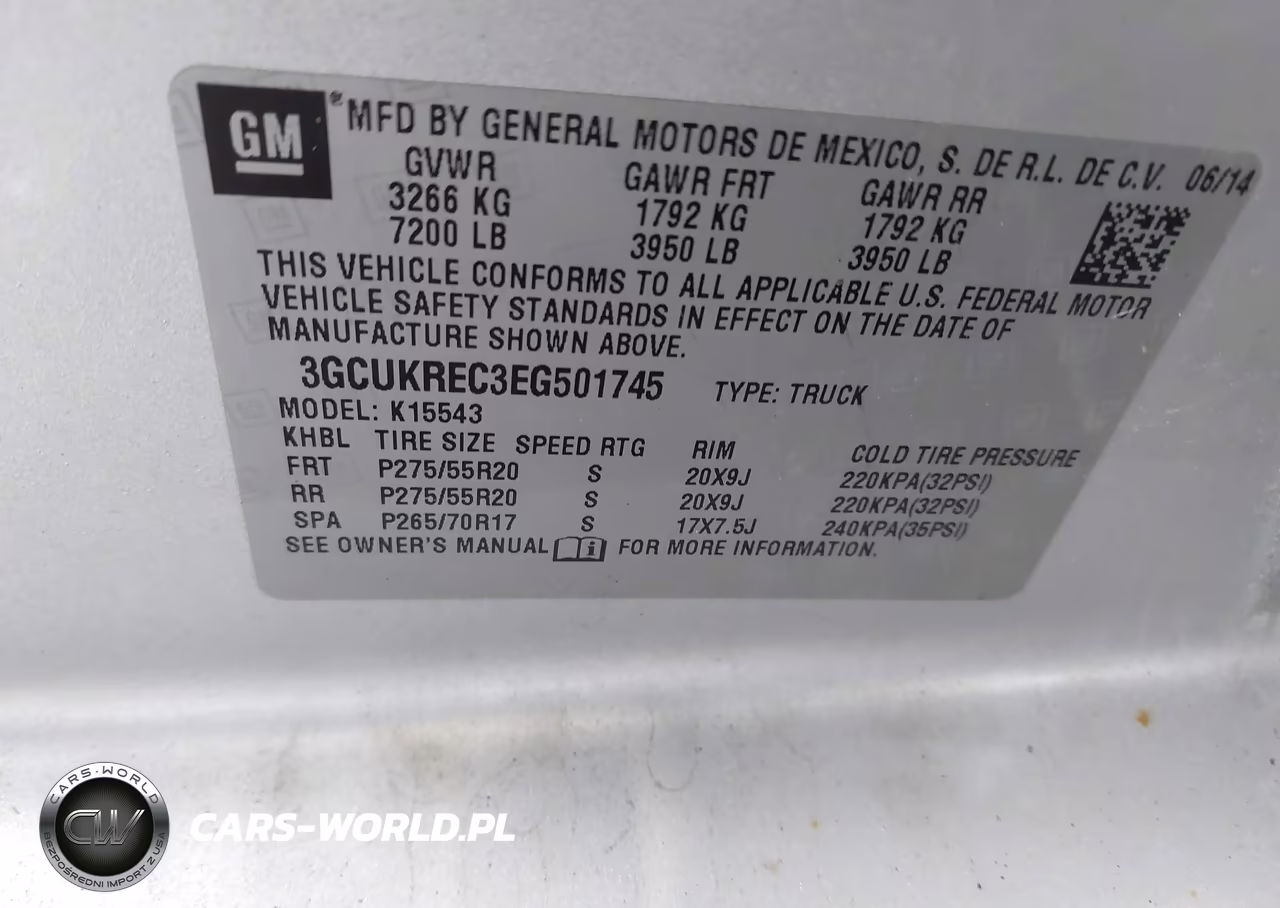 2014 Chevrolet Silverado 1500 1Lt VIN:3GCUKREC3EG501745 - 9