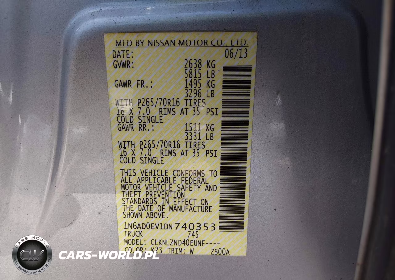 2013 Nissan Frontier Sv VIN:1N6AD0EV1DN740353 - 9