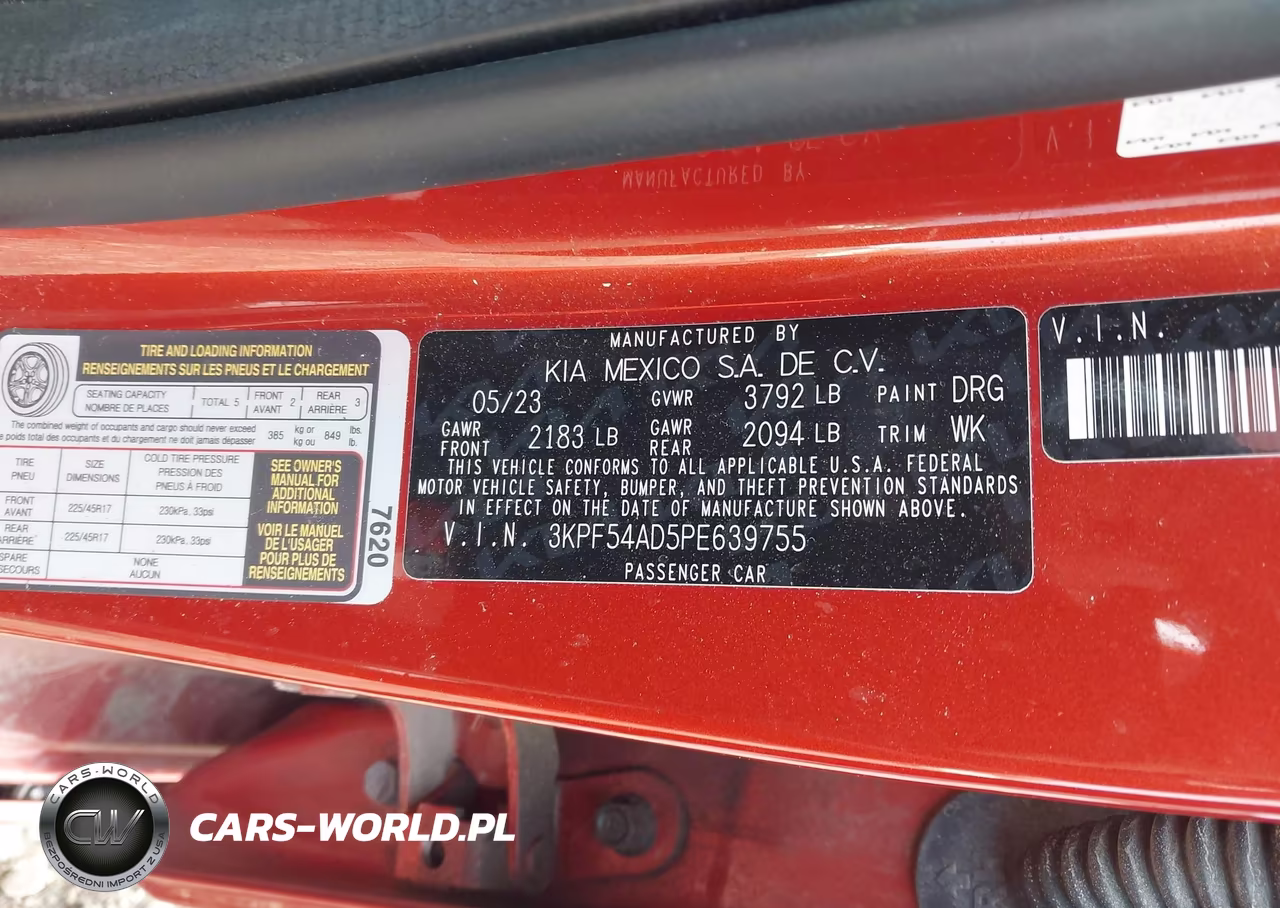 2023 Kia Forte Gt-Line VIN:3KPF54AD5PE639755 - 9