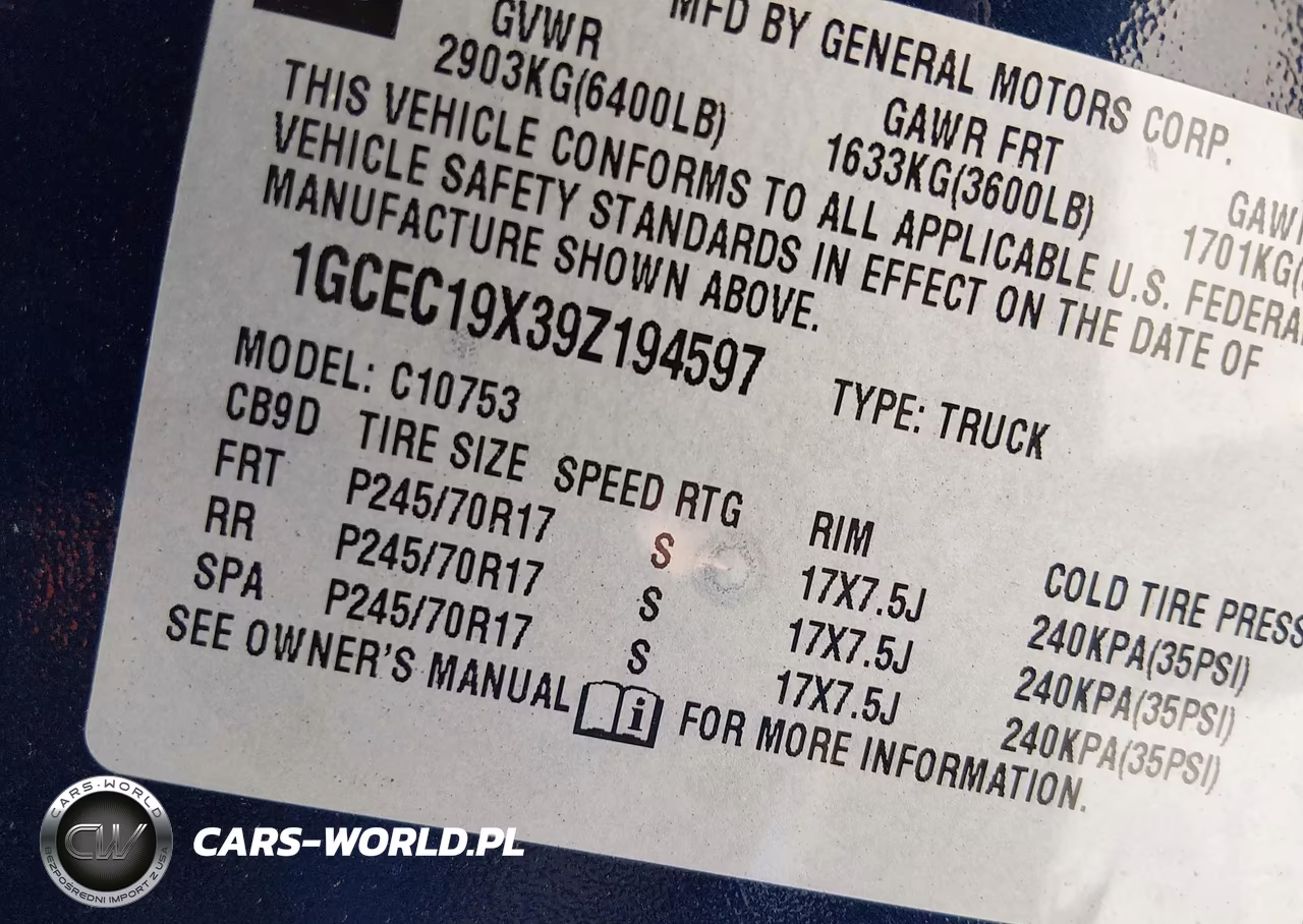 2009 Chevrolet Silverado 1500 Work Truck VIN:1GCEC19X39Z194597 - 9