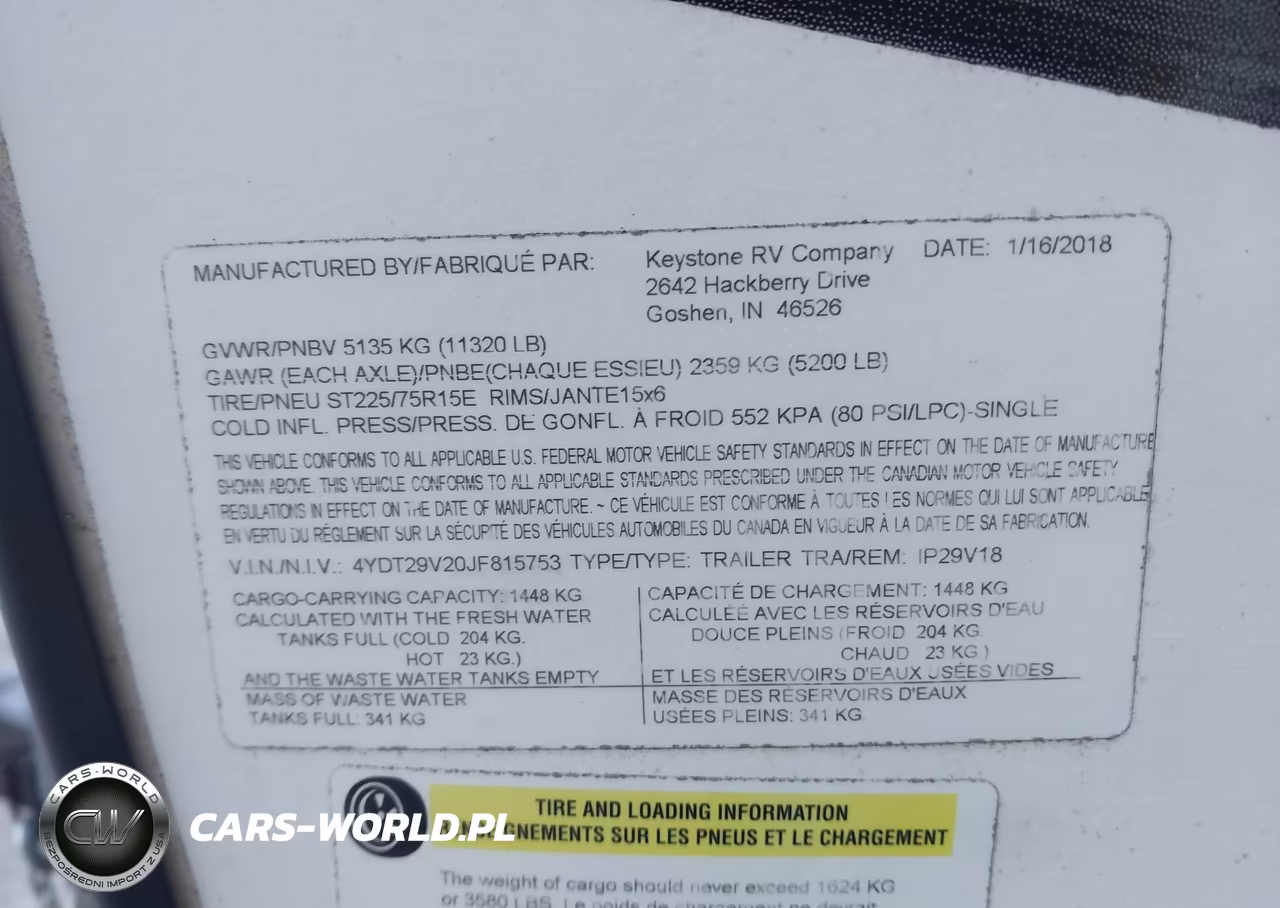 2018 Keystone Other VIN:4YDE29V20JF815753 - 9