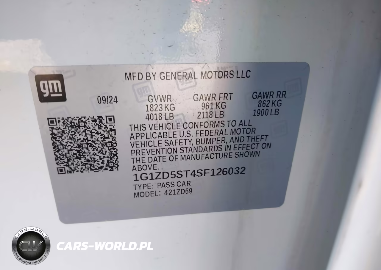 2025 Chevrolet Malibu Fwd 1Lt VIN:1G1ZD5ST4SF126032 - 9