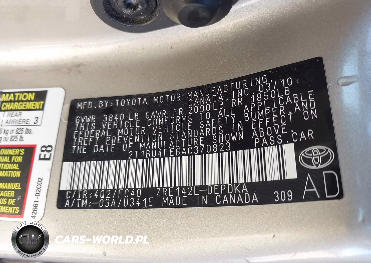 2010 Toyota Corolla Le VIN:2T1BU4EE6AC370823 - 9