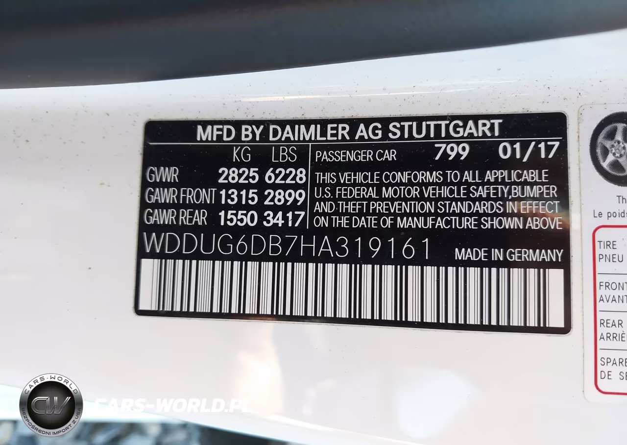 2017 Mercedes-Benz S 550E Plug-In Hybrid VIN:WDDUG6DB7HA319161 - 9