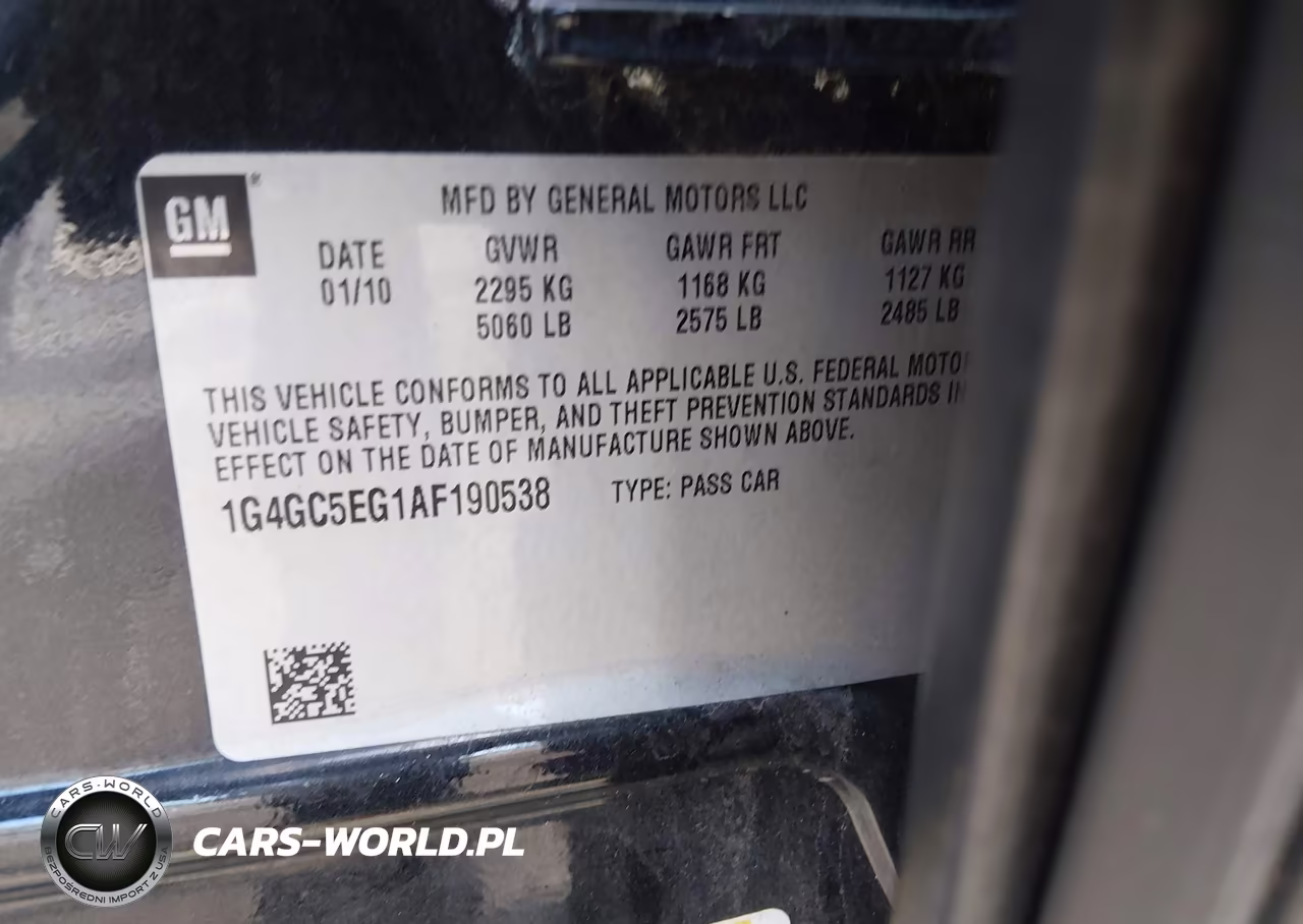 2010 Buick Lacrosse Cxl VIN:1G4GC5EG1AF190538 - 9