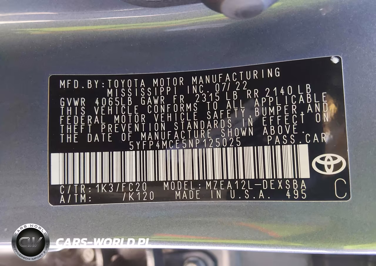 2022 Toyota Corolla Se VIN:5YFP4MCE5NP125025 - 9