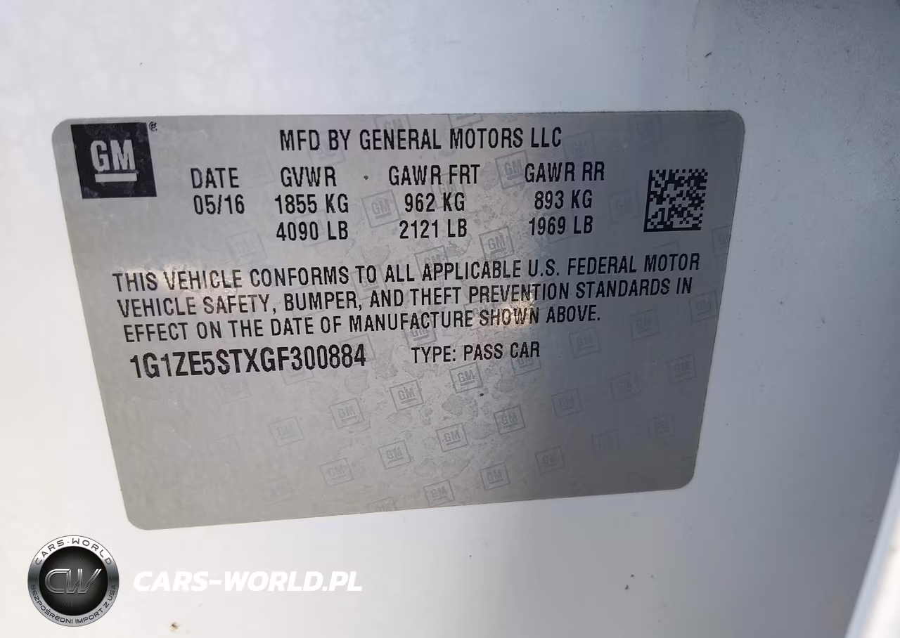 2016 Chevrolet Malibu 1Lt VIN:1G1ZE5STXGF300884 - 9