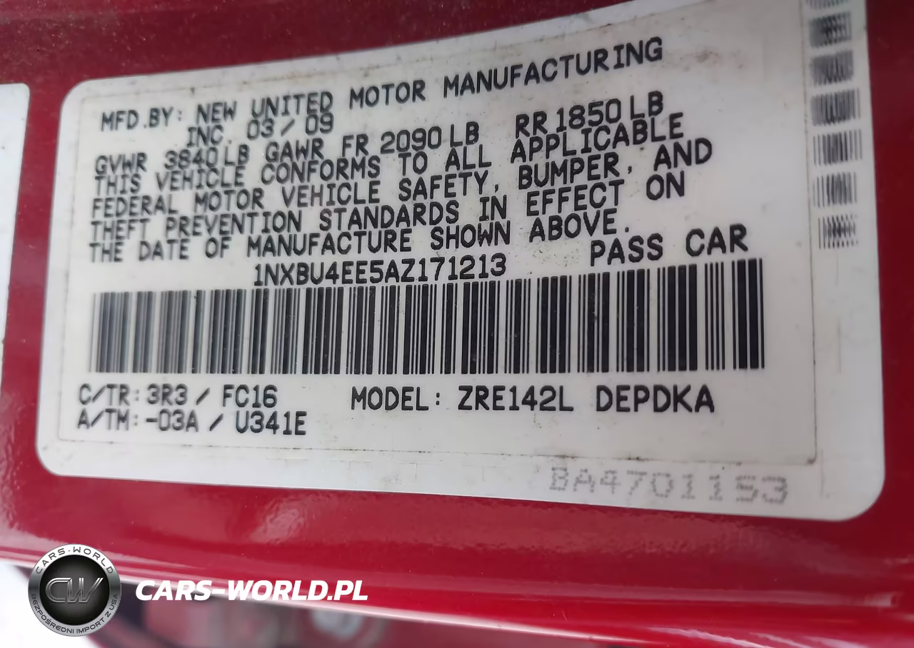 2010 Toyota Corolla Le VIN:1NXBU4EE5AZ171213 - 9