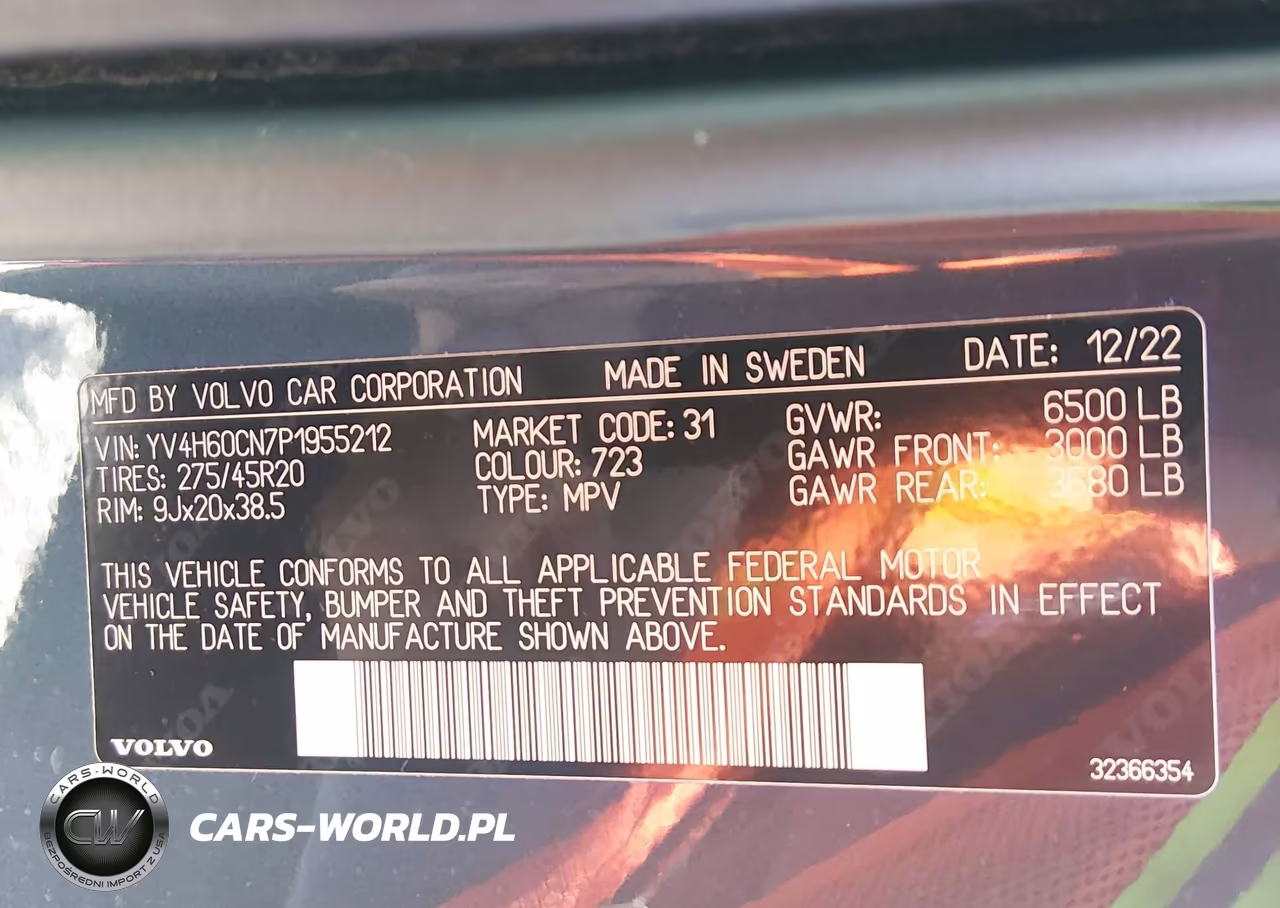 2023 Volvo Xc90 Recharge Plug-In Hybrid T8 Plus Bright Theme 7-Seater VIN:YV4H60CN7P1955212 - 9