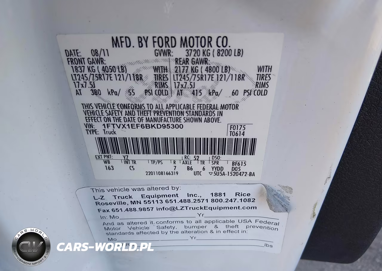 2011 Ford F-150 Xl W-Hd Payload Pkg-Xlt W-Hd Payload Pkg VIN:1FTVX1EF6BKD95300 - 9