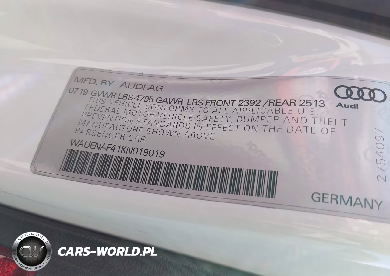 2019 Audi A4 45 Premium VIN:WAUENAF41KN019019 - 9