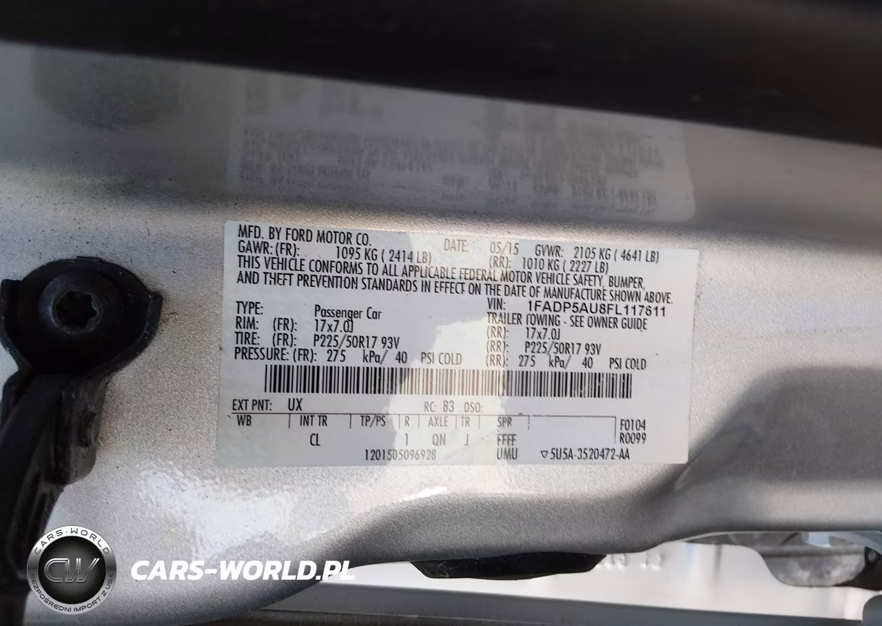 2015 Ford C-Max Hybrid Se VIN:1FADP5AU8FL117611 - 9