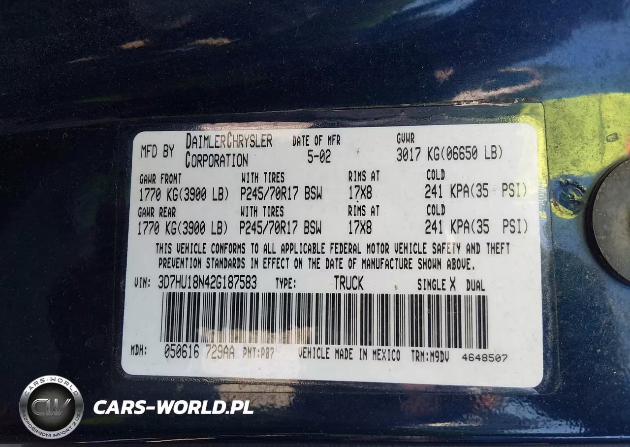 2002 Dodge Ram 1500 St VIN:3D7HU18N42G187583 - 9