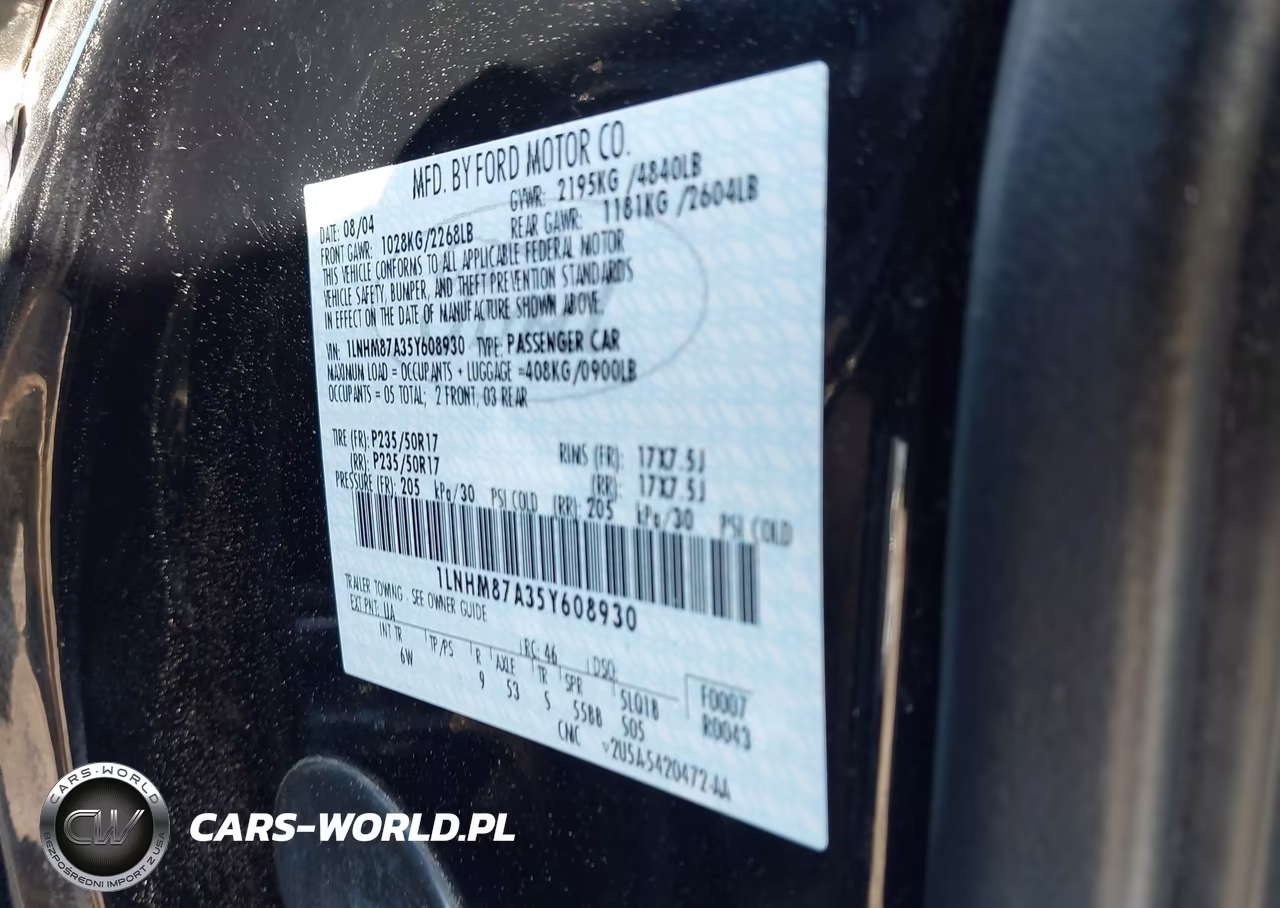 2005 Lincoln Ls V8 VIN:1LNHM87A35Y608930 - 9