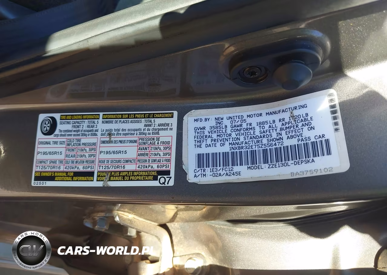 2005 Toyota Corolla S VIN:1NXBR32E75Z556472 - 9