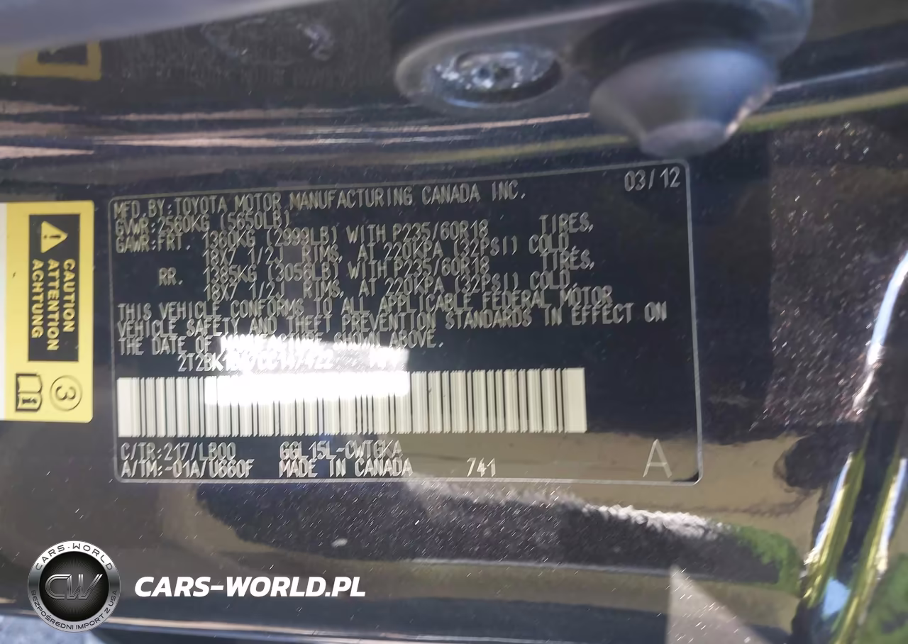 2012 Lexus Rx 350 VIN:2T2BK1BA7CC147422 - 9