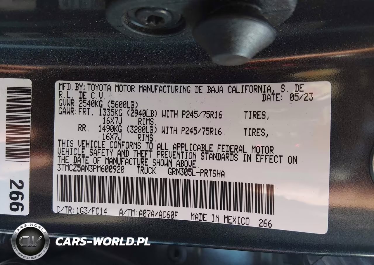2023 Toyota Tacoma Sr5 V6 VIN:3TMCZ5AN3PM600920 - 9