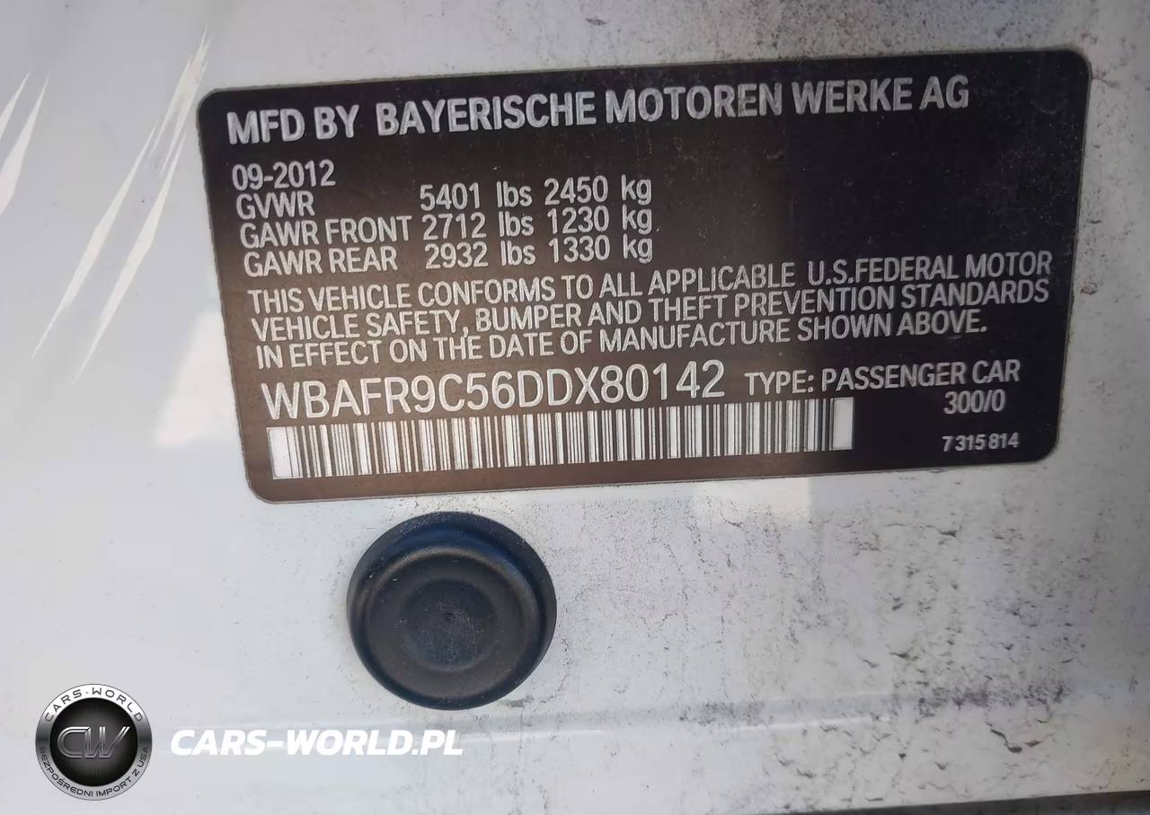 2013 BMW 550I VIN:WBAFR9C56DDX80142 - 9