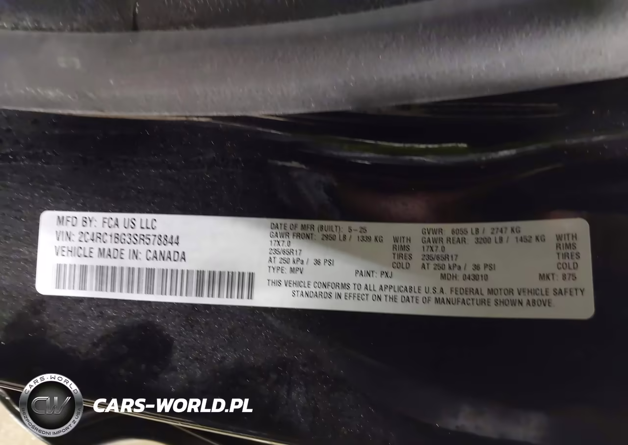 2025 Chrysler Pacifica Select VIN:2C4RC1BG3SR578844 - 9
