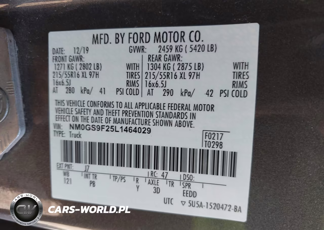 2020 Ford Transit Connect Xlt Passenger Wagon VIN:NM0GS9F25L1464029 - 9