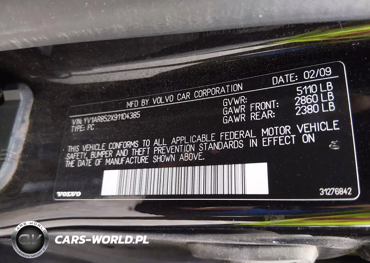 2009 Volvo S80 V8 VIN:YV1AR852X91104385 - 9