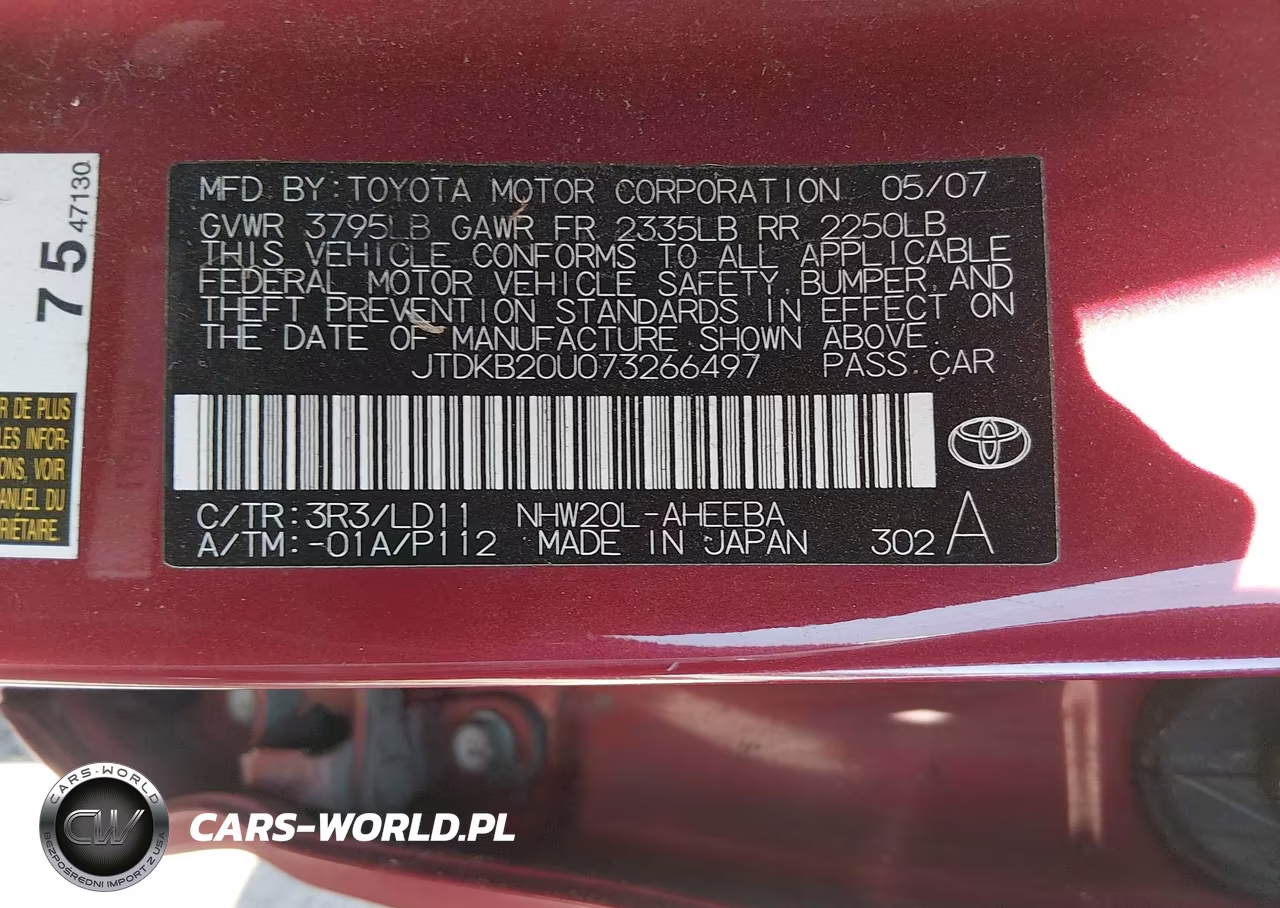 2007 Toyota Prius VIN:JTDKB20U073266497 - 9