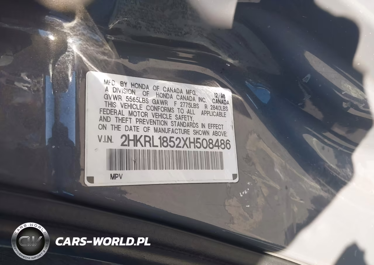 1999 Honda Odyssey Lx VIN:2HKRL1852XH508486 - 9