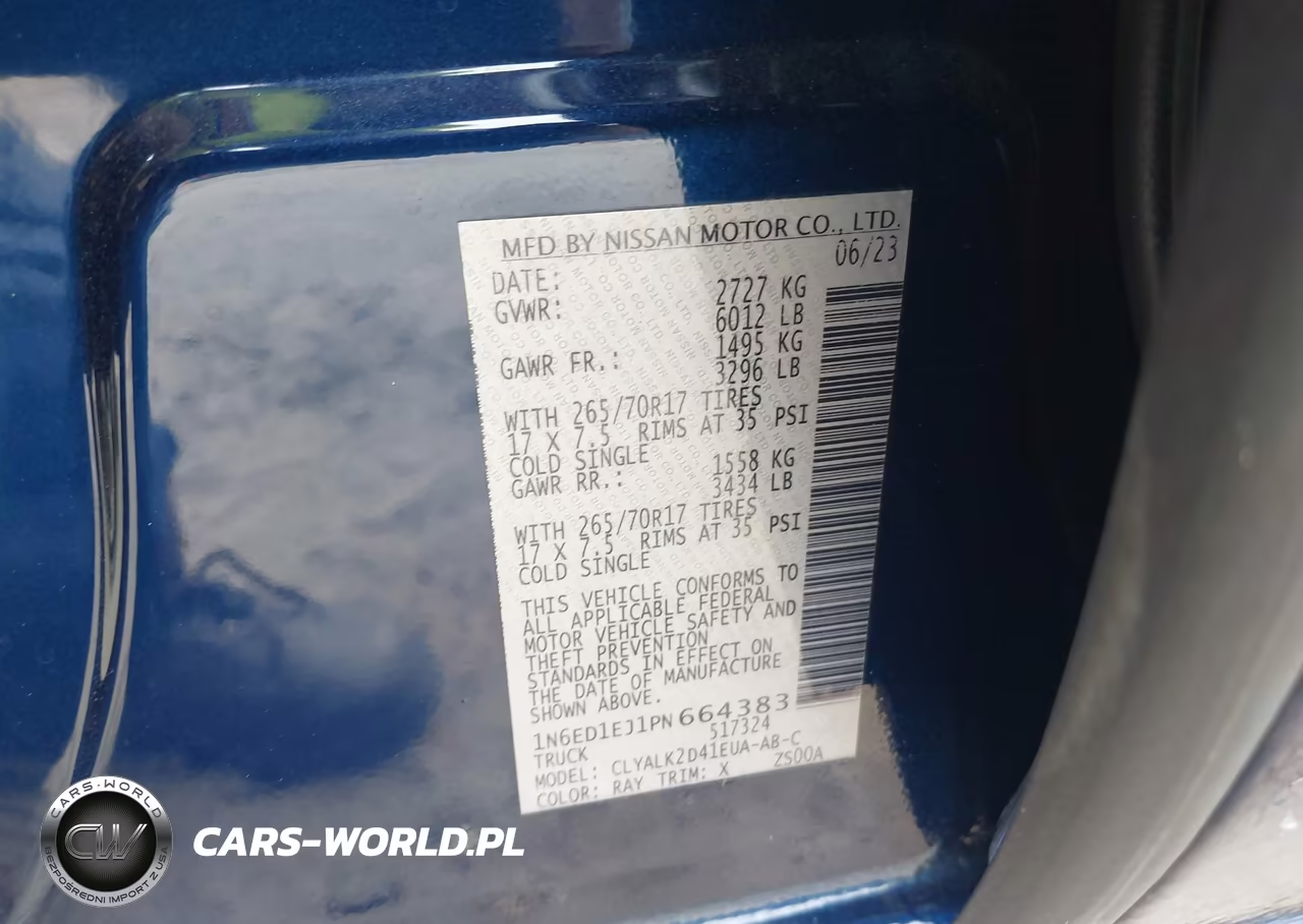 2023 Nissan Frontier Pro-X 4X2 VIN:1N6ED1EJ1PN664383 - 9