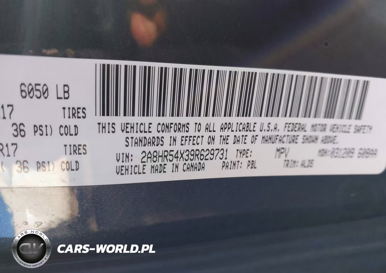 2009 Chrysler Town & Country Touring VIN:2A8HR54X39R629731 - 9