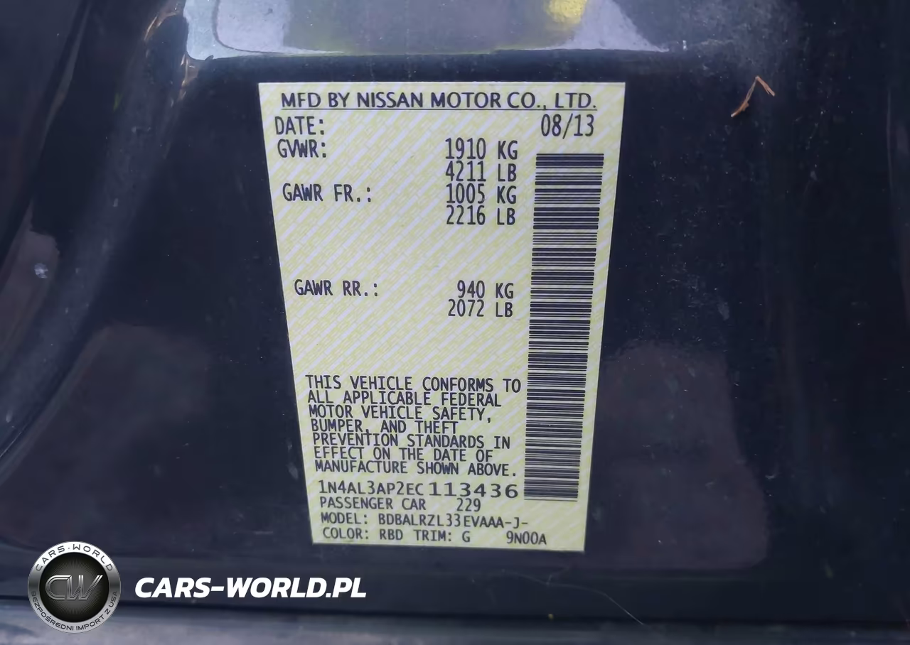 2014 Nissan Altima 2.5 S VIN:1N4AL3AP2EC113436 - 9